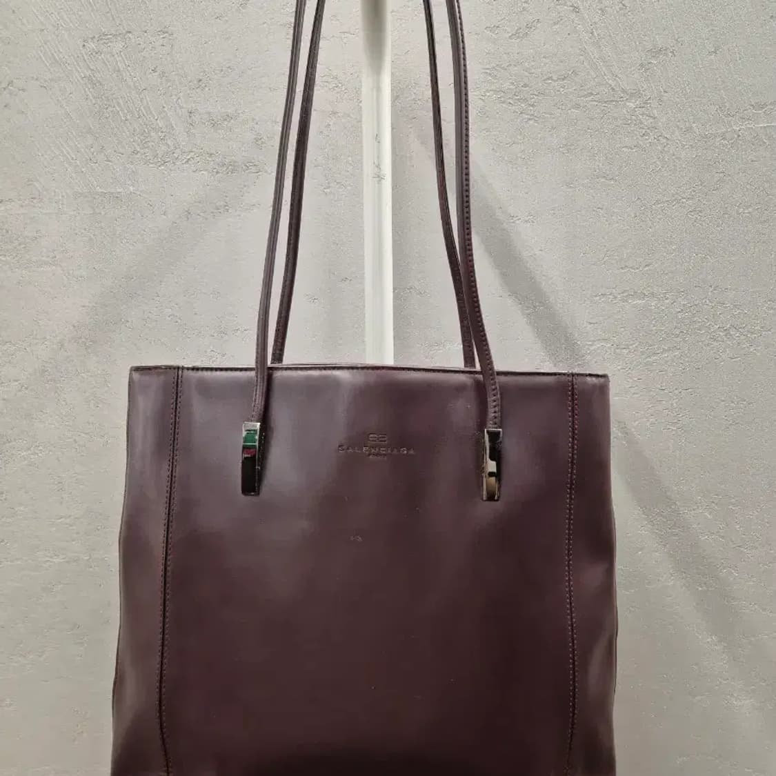 발렌시아가 라이센스 토트백 버건디 상품이미지2
