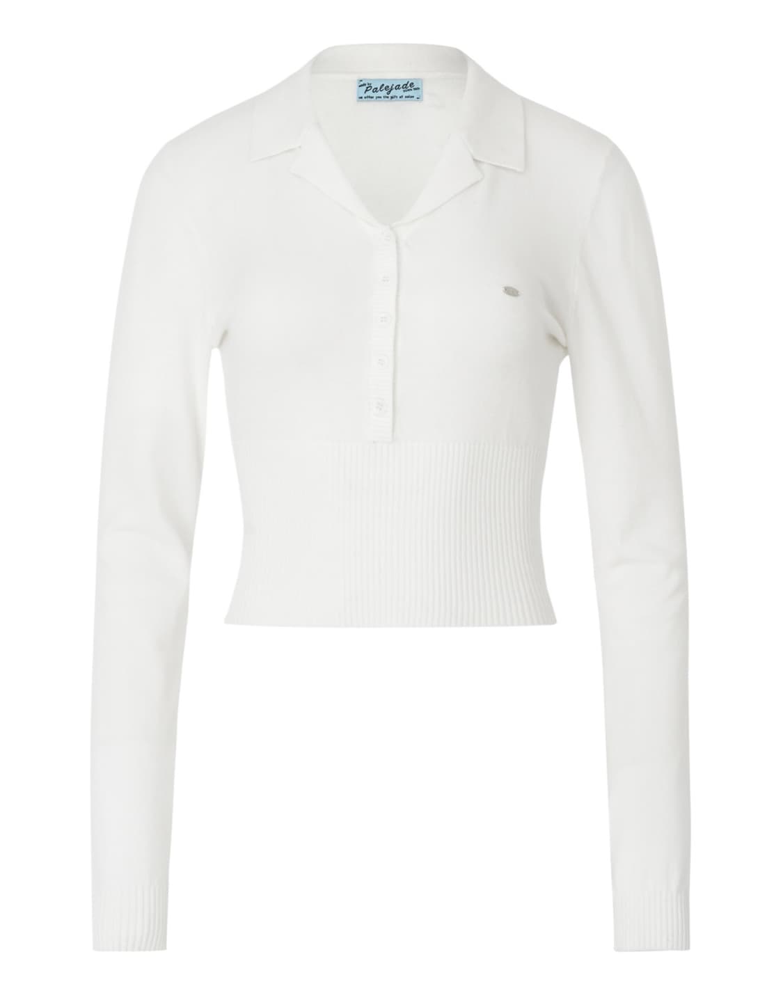 (새상품) 페일제이드 카라 니트 티 화이트  상품이미지6