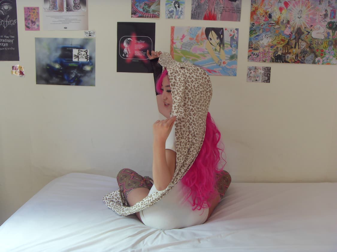 Bunny hoodie scarf (brown) 상품이미지8