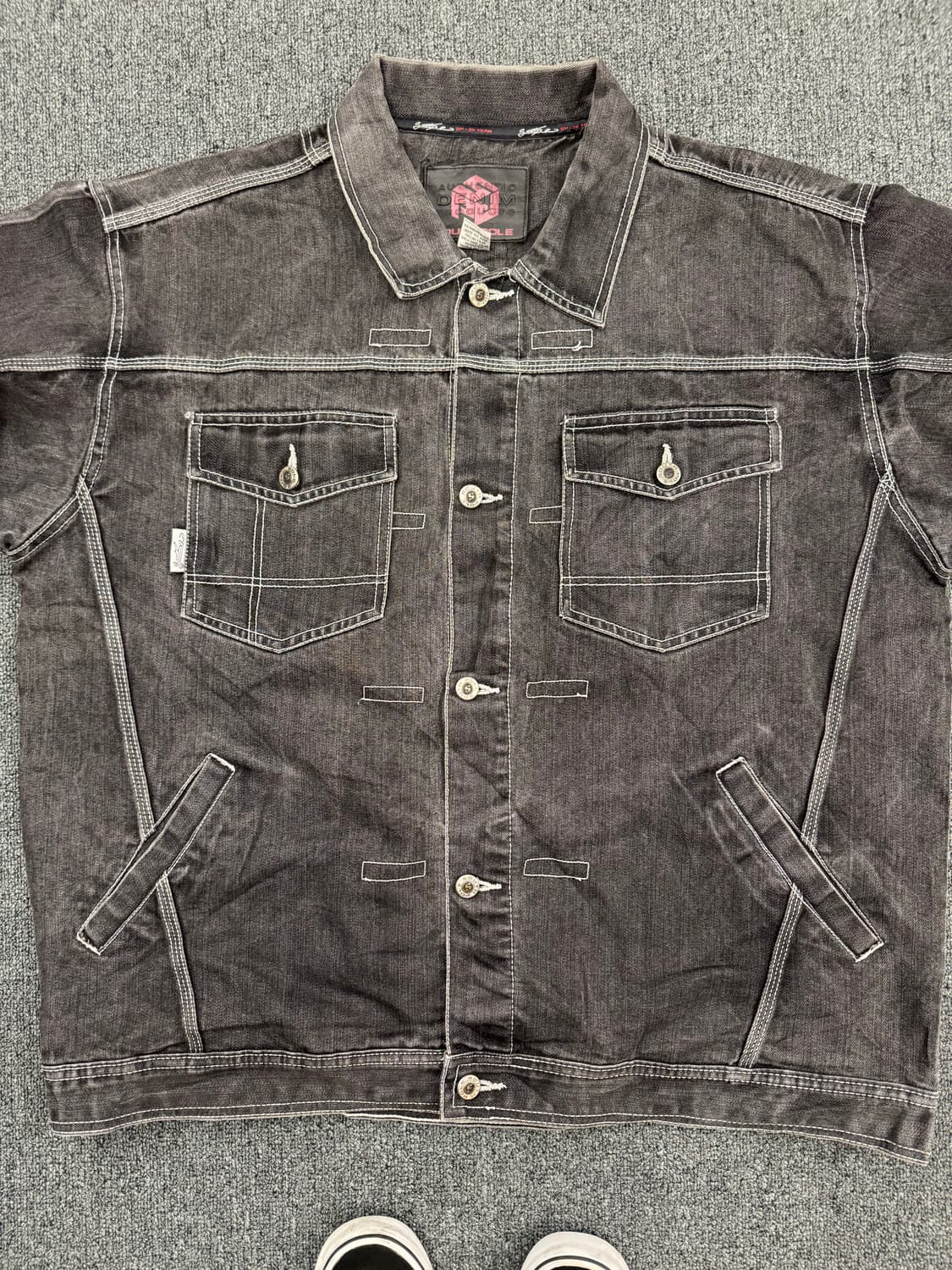 사우스폴 빈티지 흑청 데님자켓 상품이미지5