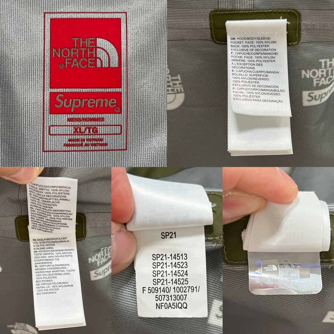 슈프림 노스페이스 21SS 서밋 시리즈 아우터 테이프심 자켓 올리브 상품이미지9