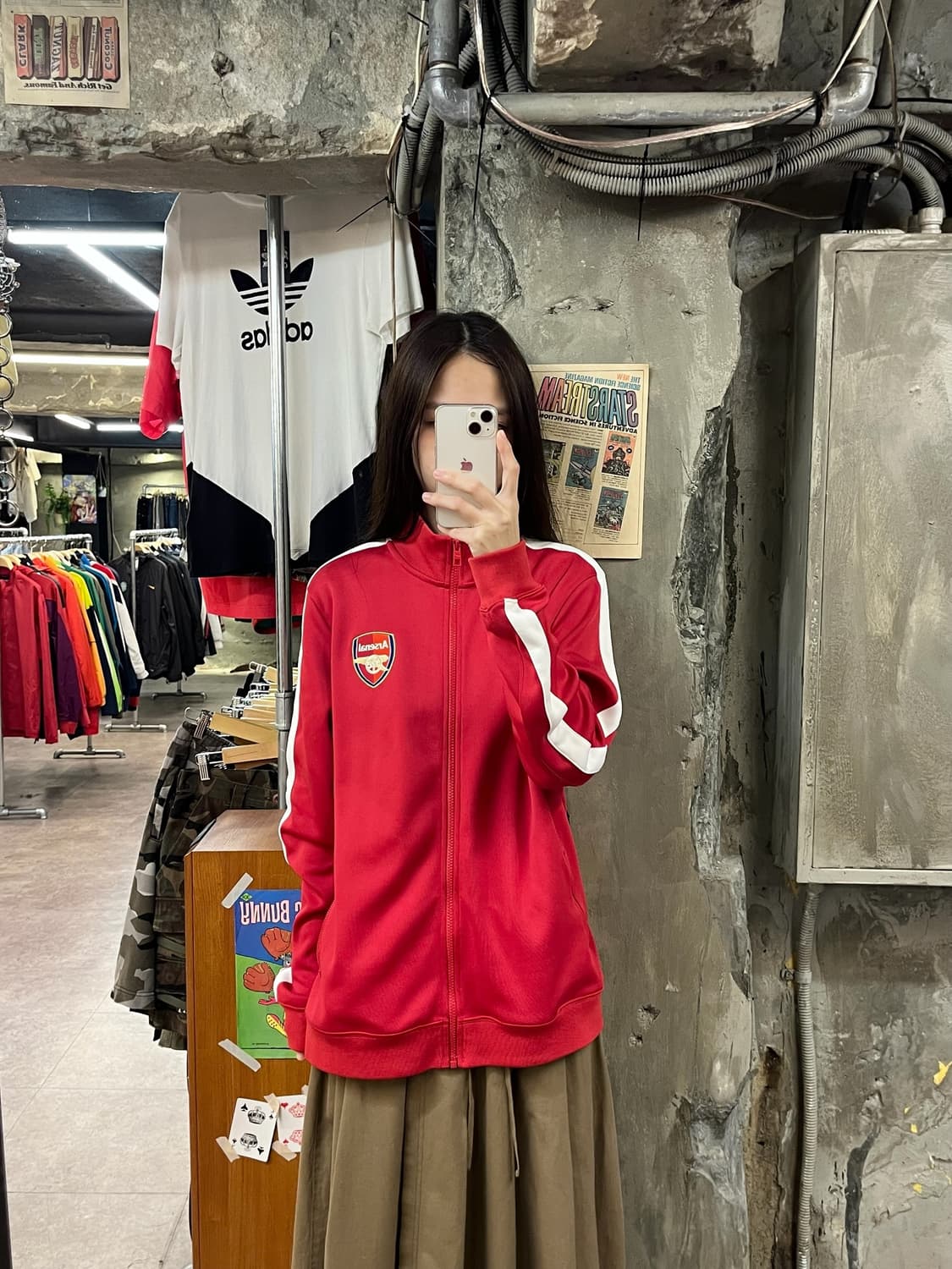 나이키 아스날 13-14 트랙탑 져지 레드 L #csz1404 상품이미지2