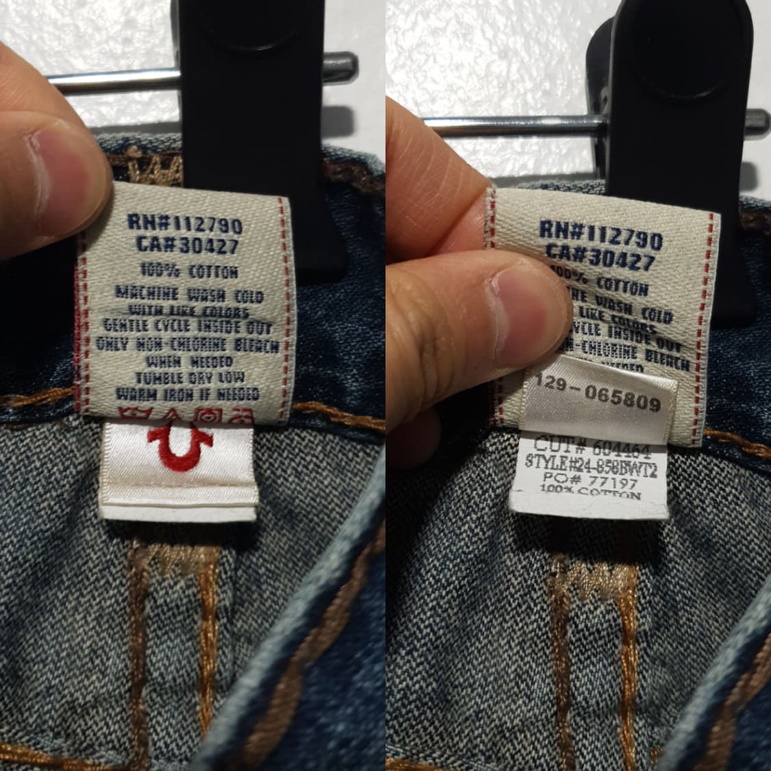 34인치) 트루릴리젼 USA 빌리 슈퍼티 부츠컷 스티치 데님 팬츠 청바지 상품이미지10