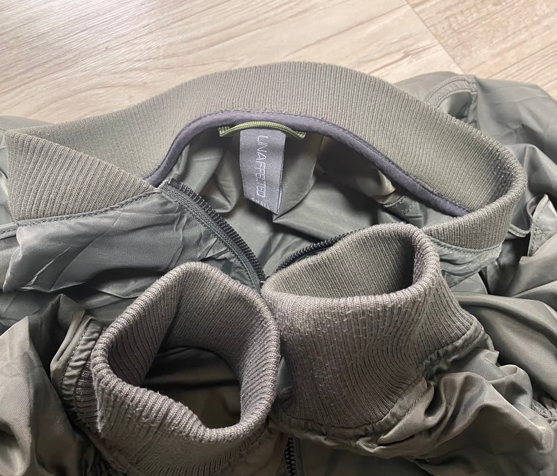 [s] 언어펙티드 21ss 레이어드 ma-1 마원 세이지 그린 상품이미지5