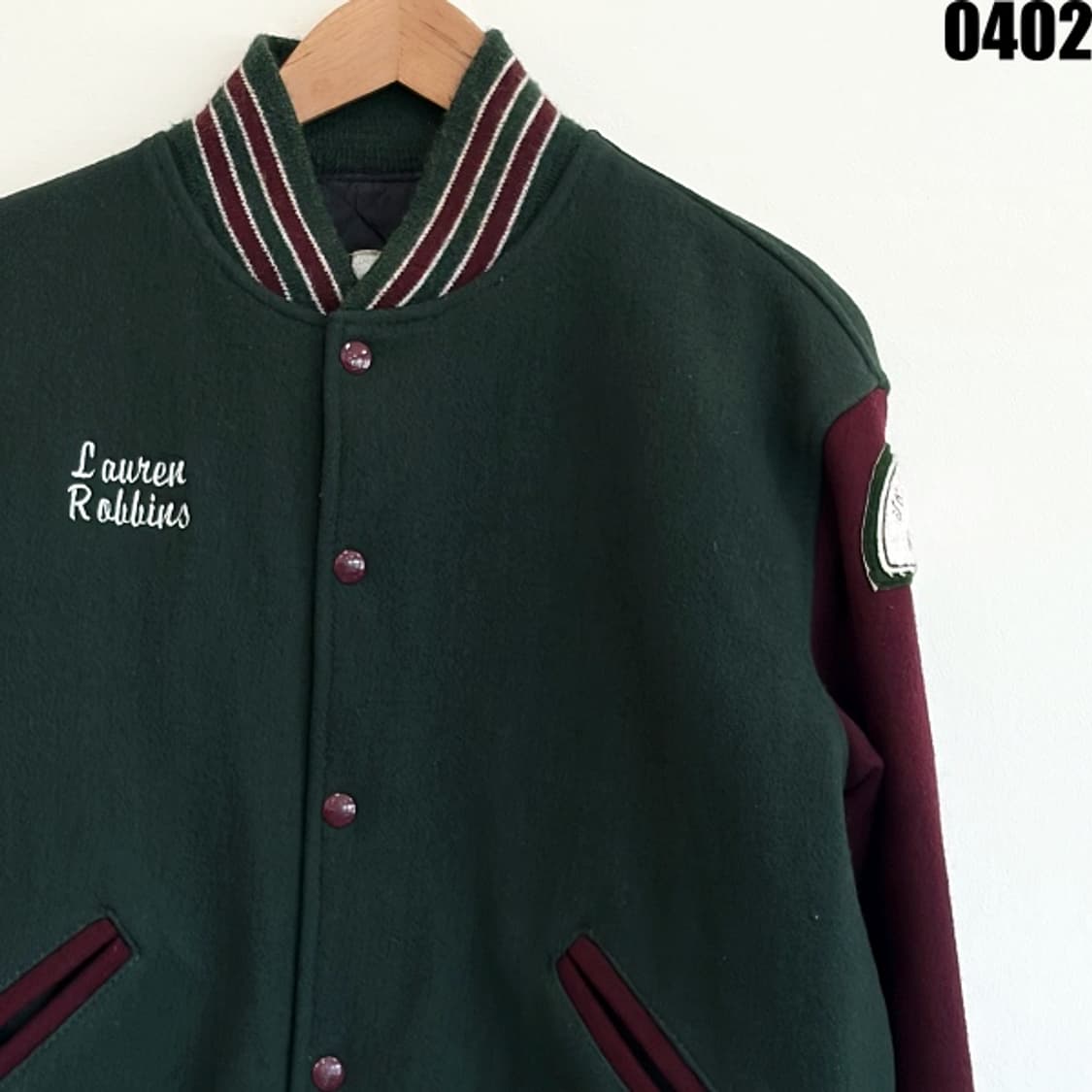 USA 빈티지 울 바시티 자켓 M 0402 상품이미지2