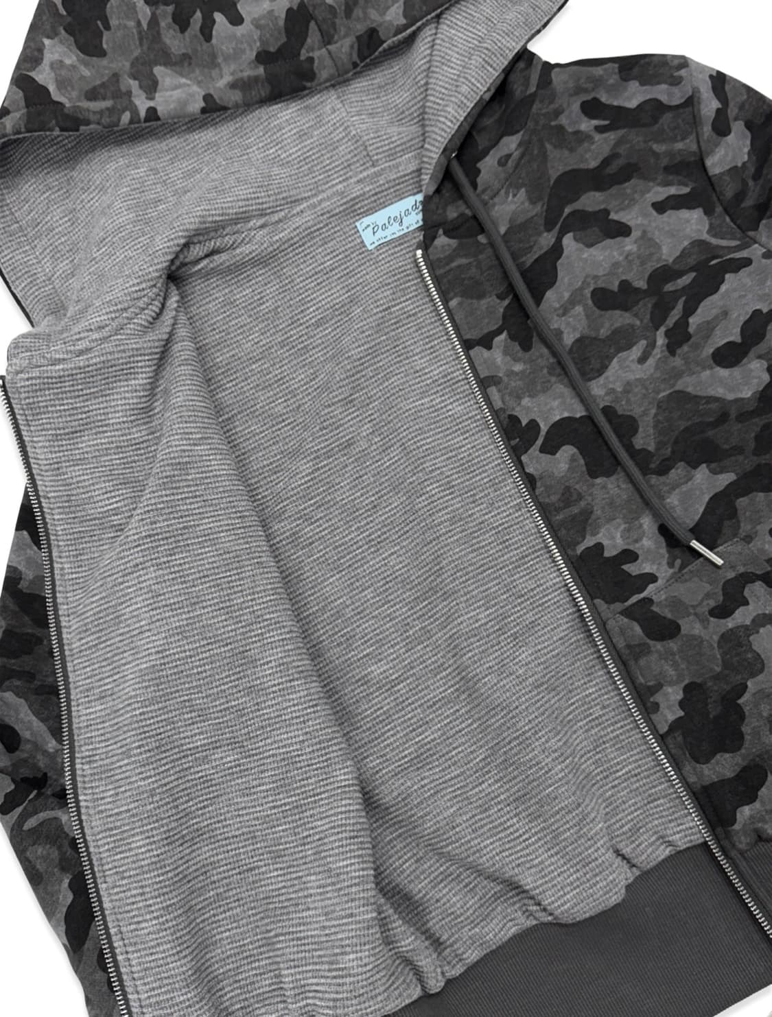 (새상품) 페일제이드 카모 와플 후드집업 라이트카키  상품이미지2