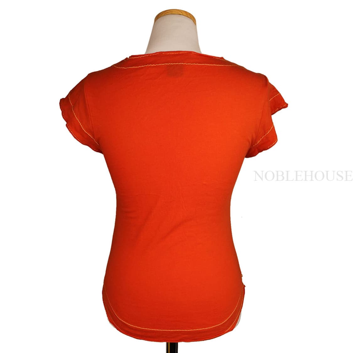 디젤 오렌지 스티치 티셔츠(XS) 상품이미지3