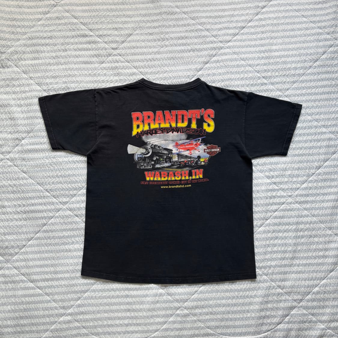 빈티지 할리데이비슨 라이트닝 티셔츠 상품이미지2