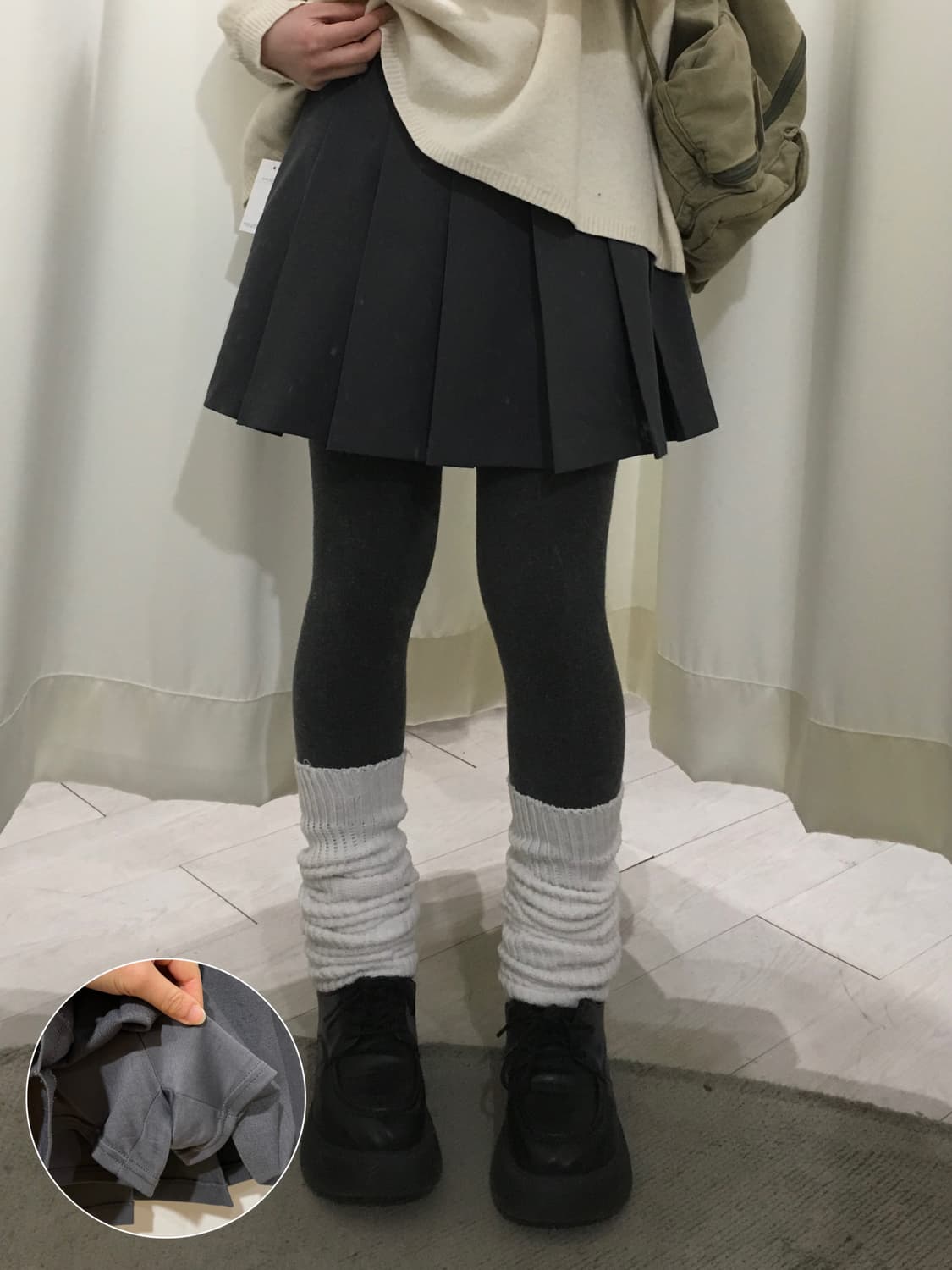 프레피 미니 플리츠 스커트 상품이미지1