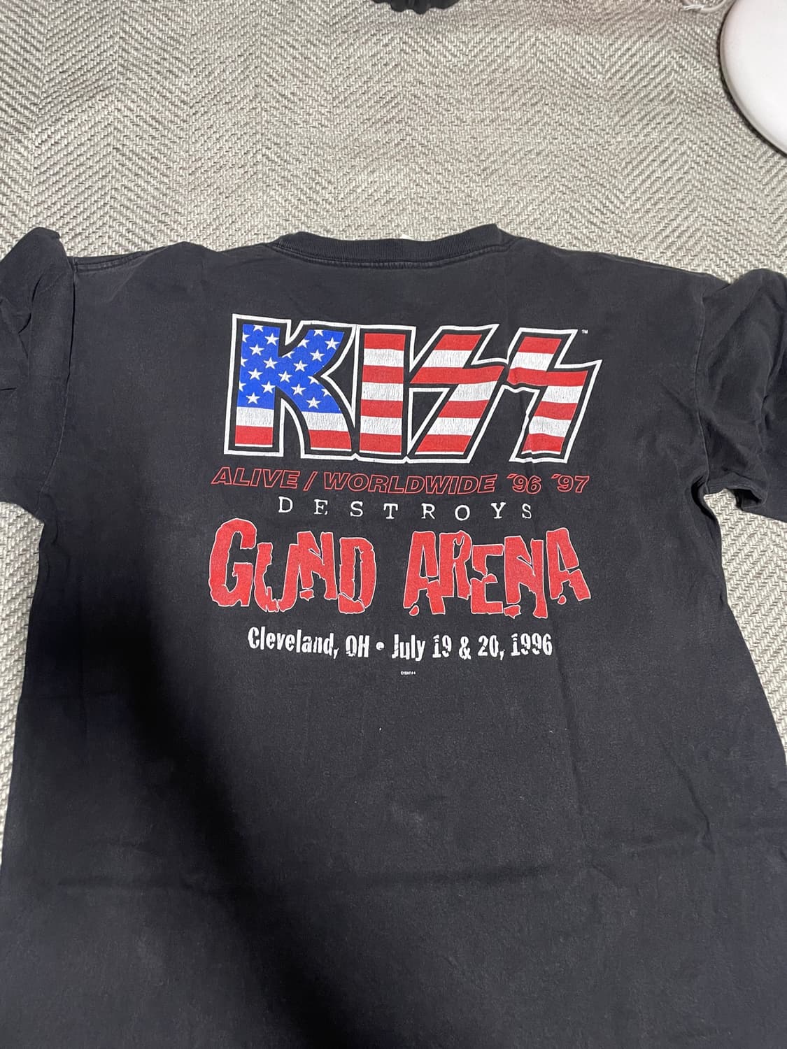 KISS 90s destroys 투어 빈티지 티셔츠 상품이미지5