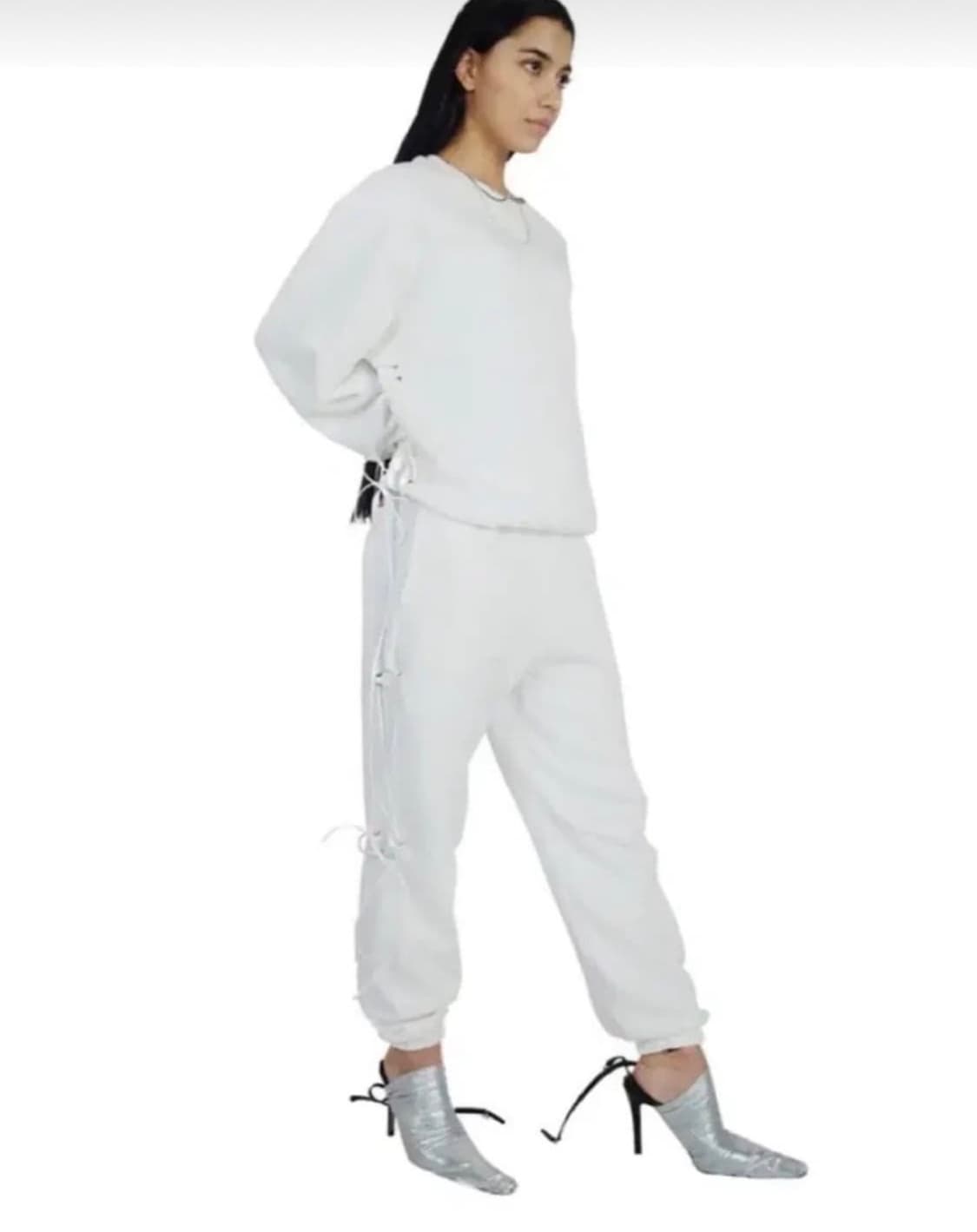 604SERVICE 604서비스 레더스트링 조거 팬츠 상품이미지1