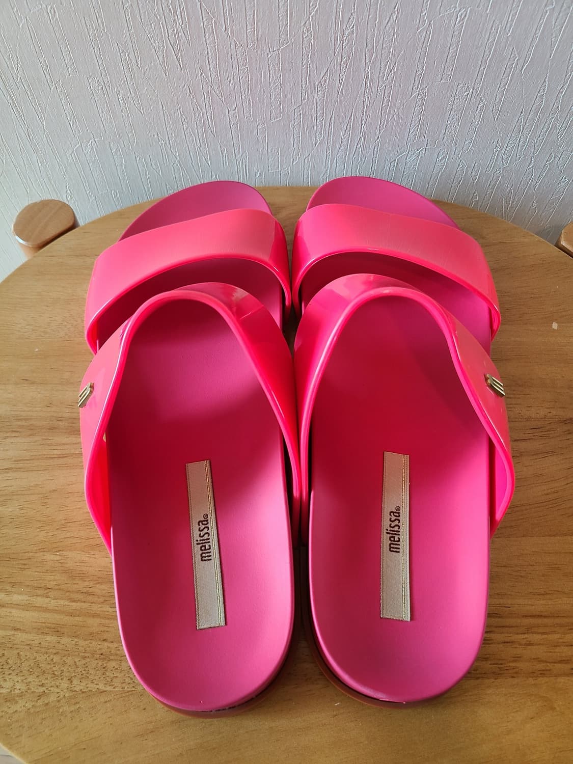 [미착용]멜리사(Melissa) 정품 핫핑크 젤리 슬리퍼 (240mm) 상품이미지4