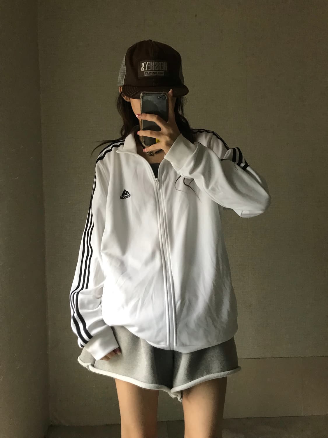 아디다스 흰검 오버핏 져지 상품이미지5