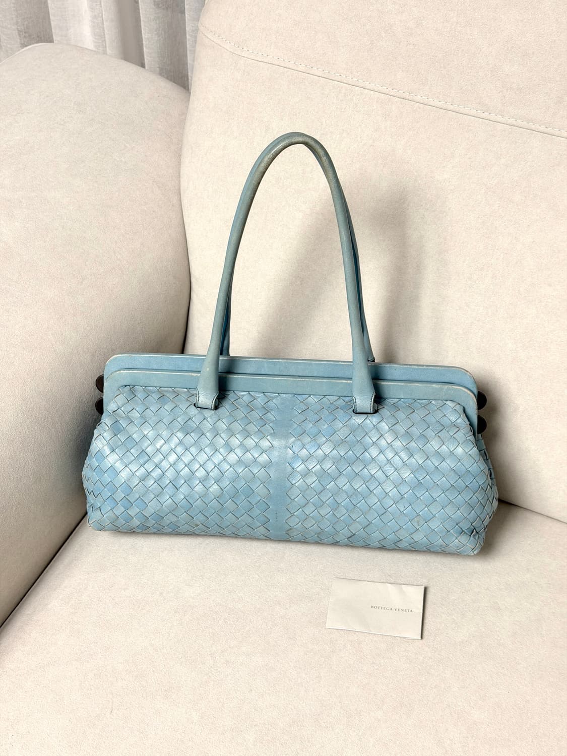 보테가베네타 인트레치아토 탑 핸들 프레임 숄더백 상품이미지1