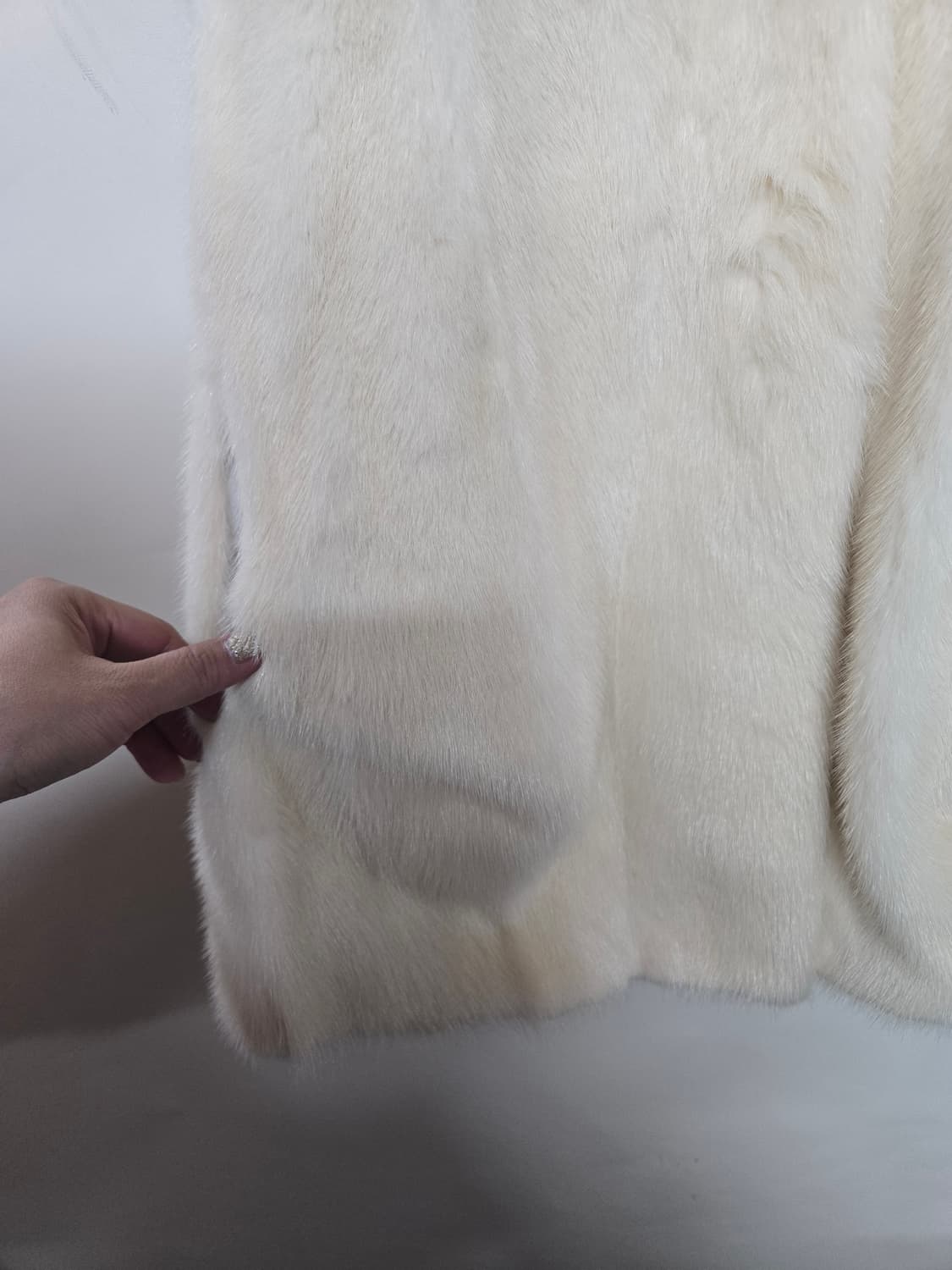 Burgundy Quality 밍크 후드 베스트 아이보리 코펜하겐퍼 버건 상품이미지6