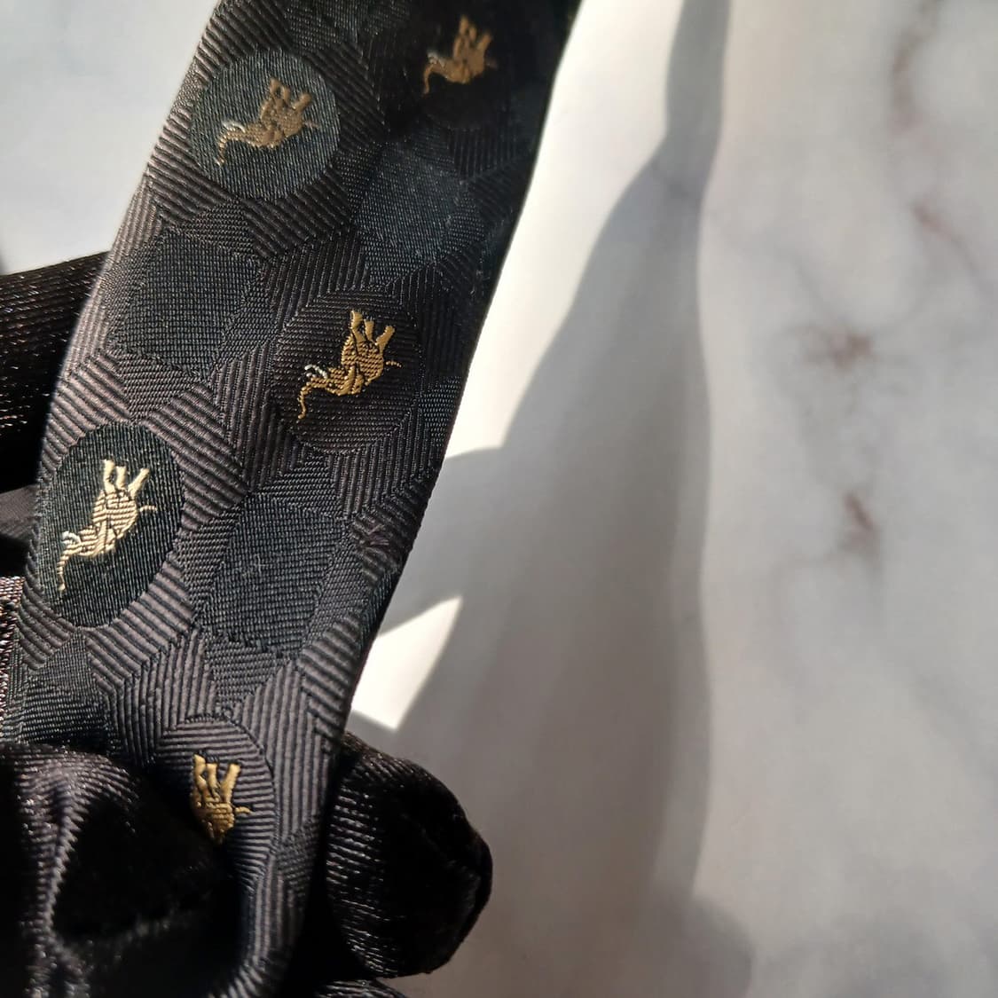 짐톰슨 코끼리 자수 패턴 넥타이 9.5cm A+~A등급 E848
 상품이미지10