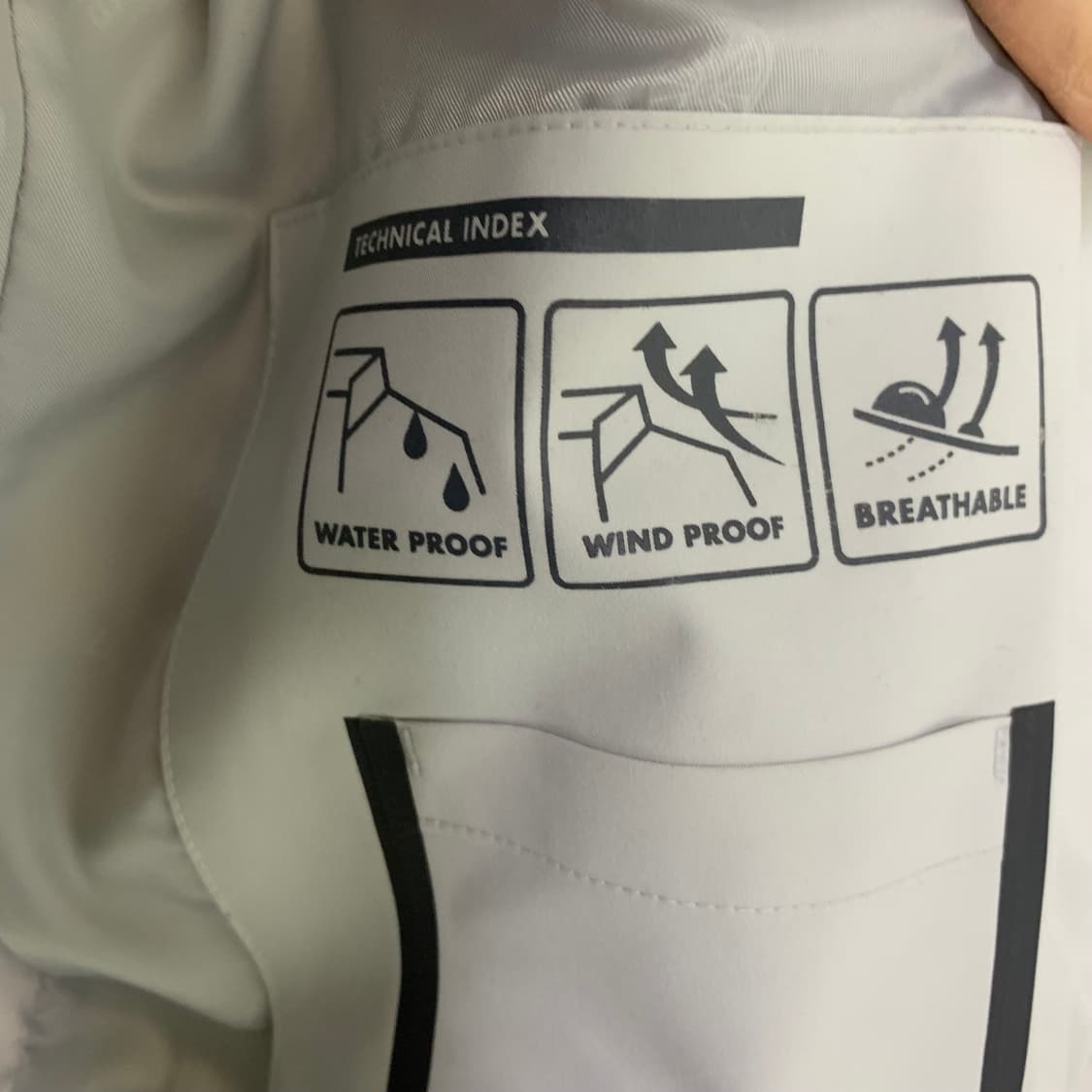 빈폴 고어텍스 바람막이 자켓 라이트 그레이 105 고프코어 상품이미지6