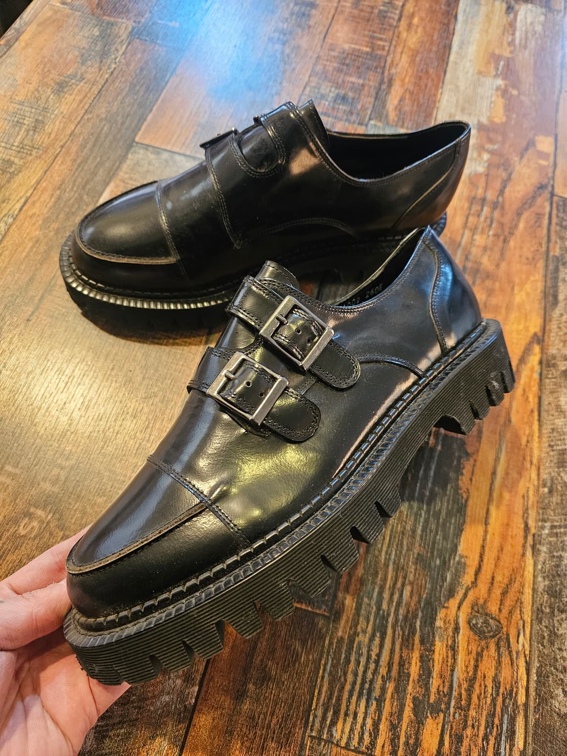 손신발 더블스트랩 수제화 상품이미지4