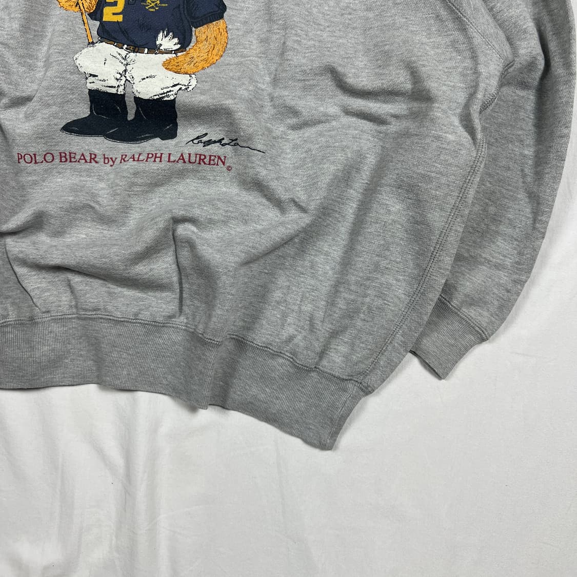 90‘s 93년도 폴로랄프로렌 polo 베어 프린트 맨투맨 상품이미지3