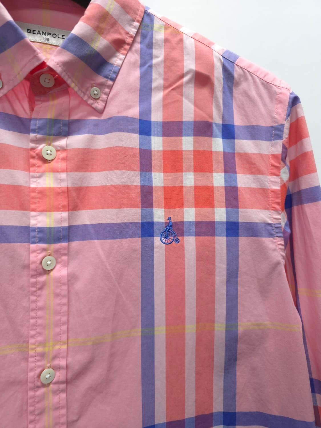 빈폴 봄여름 핑크체크 셔츠 ( 100~105) 상품이미지5