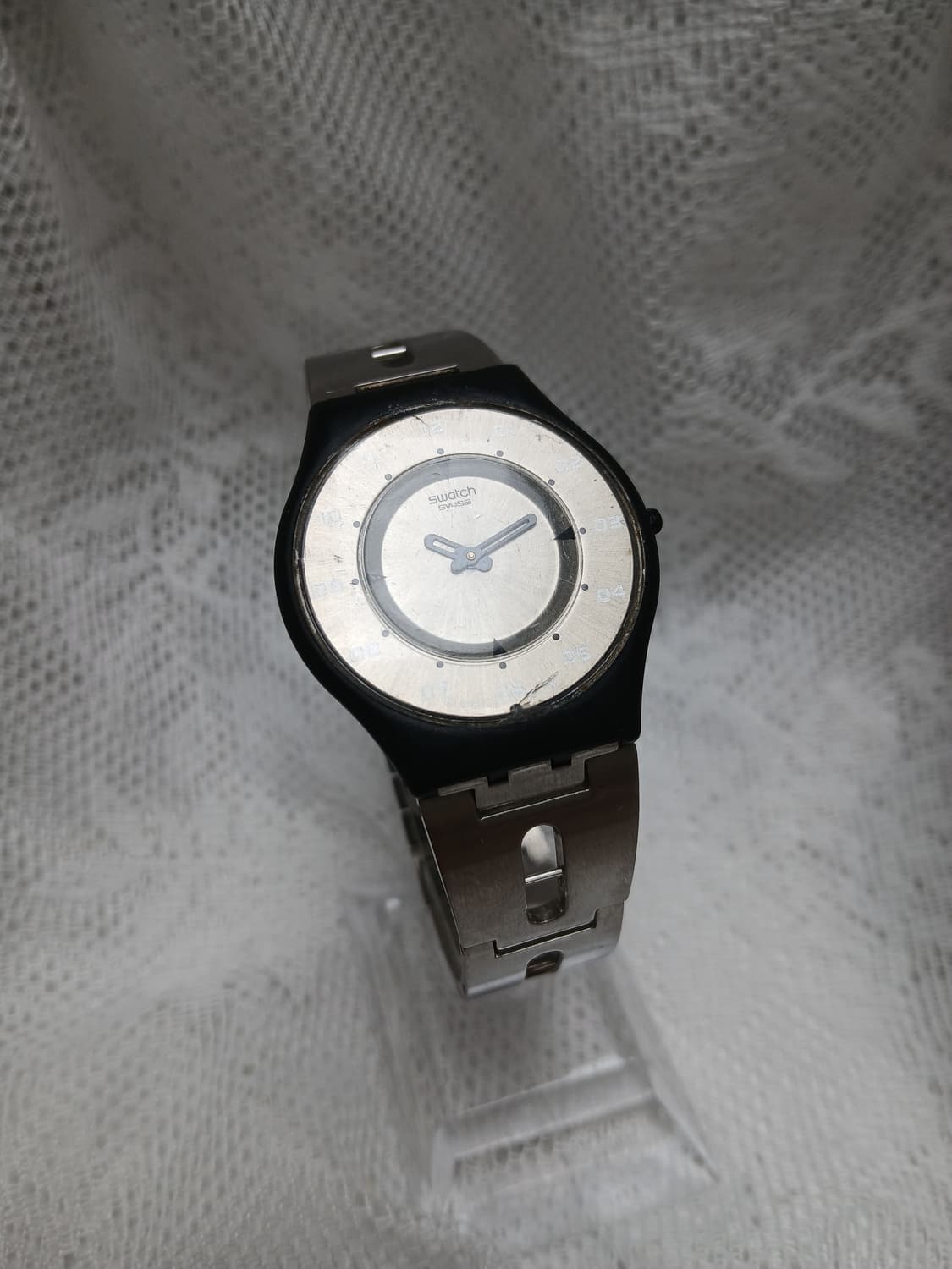 90s 빈티지 스와치 skin 쿼츠 시계 상품이미지1