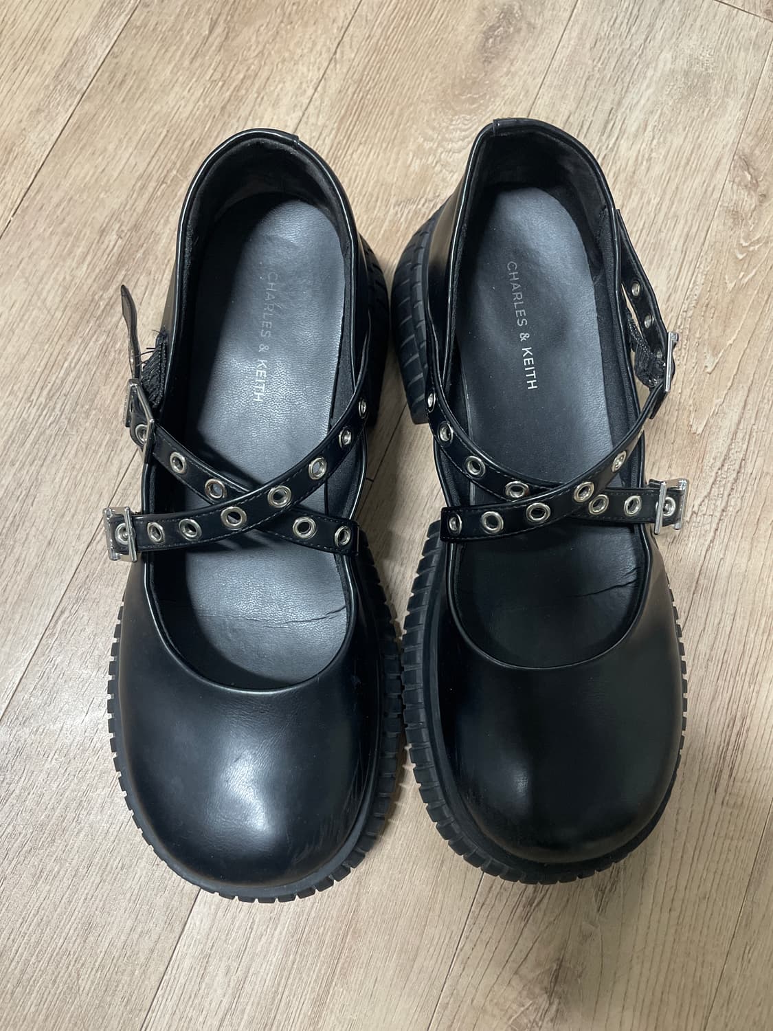 찰스앤키스 한소희 그로멧 스트랩 플랫폼 메리 제인  상품이미지4