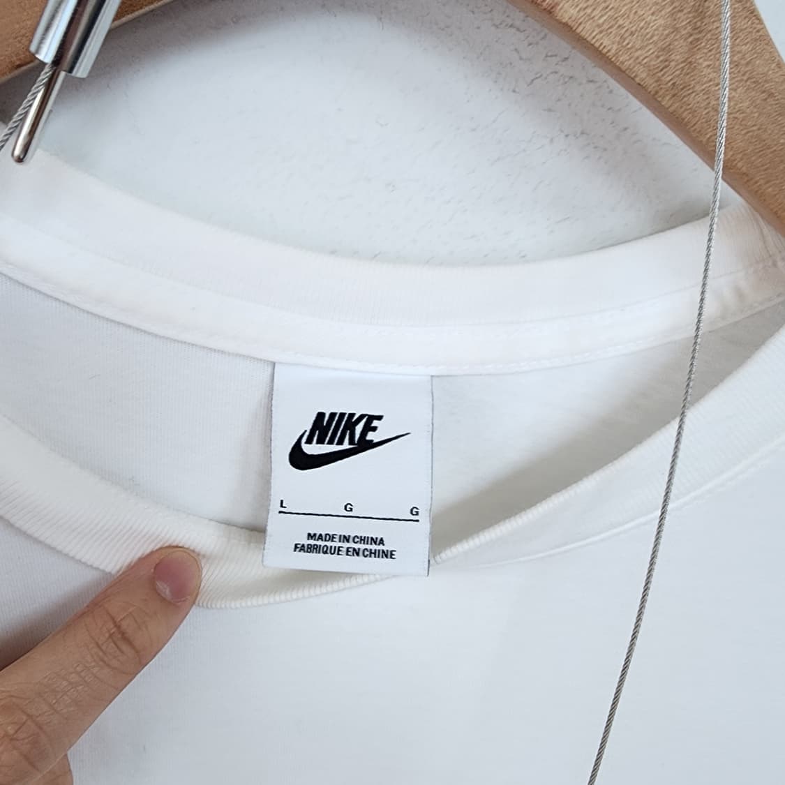 나이키 화이트 반팔 티셔츠 상품이미지6