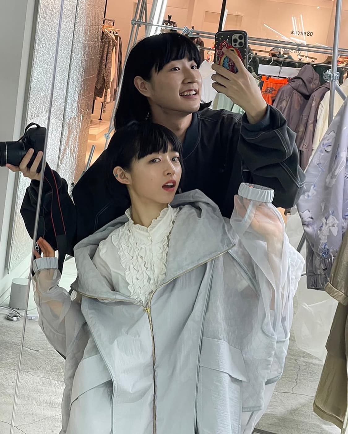 BALMUNG 발뭉 퀼트오간자하이넥파카 아노깔 상품이미지7