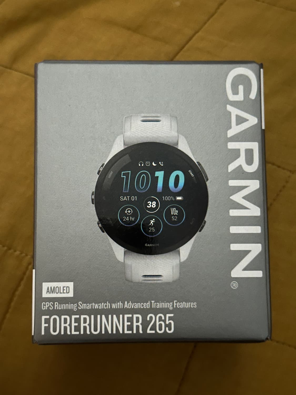 가민 포러너265 러닝 46mm 블랙 / 화이트스톤 새제품 판매 상품이미지2