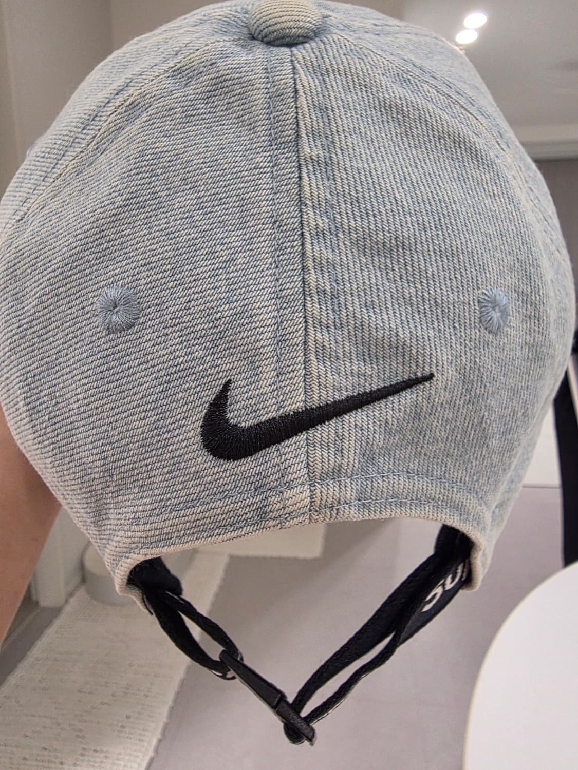 슈프림 x 나이키 ACG 데님 6-패널 캡 워시드 블루 - 22FW 상품이미지4