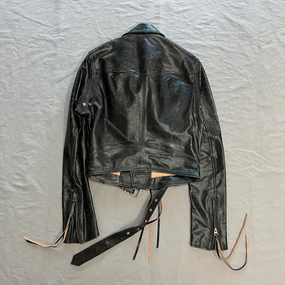 Bed j.w. FORD 홀스 레더 바이커 자켓 상품이미지4