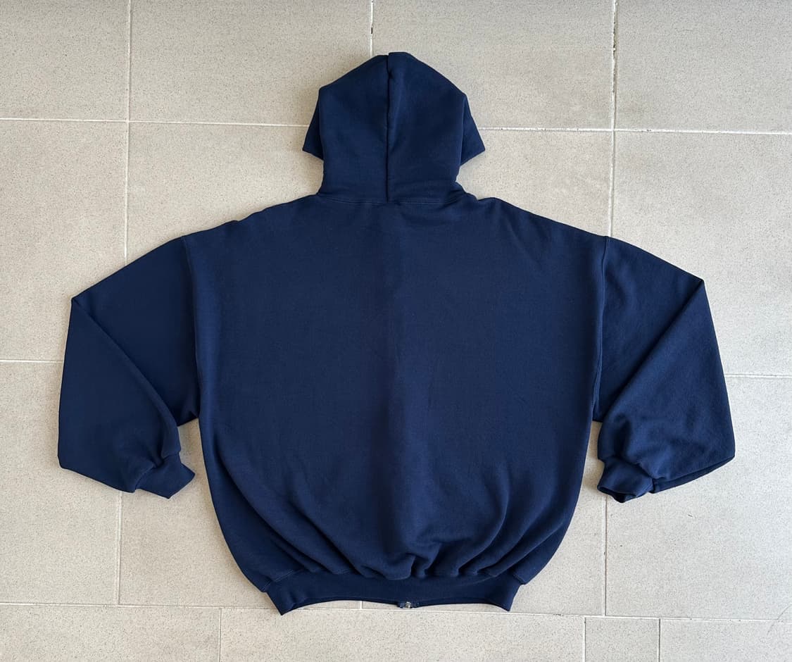 00s 빈티지 러셀 후드집업 네이비 XL 상품이미지2