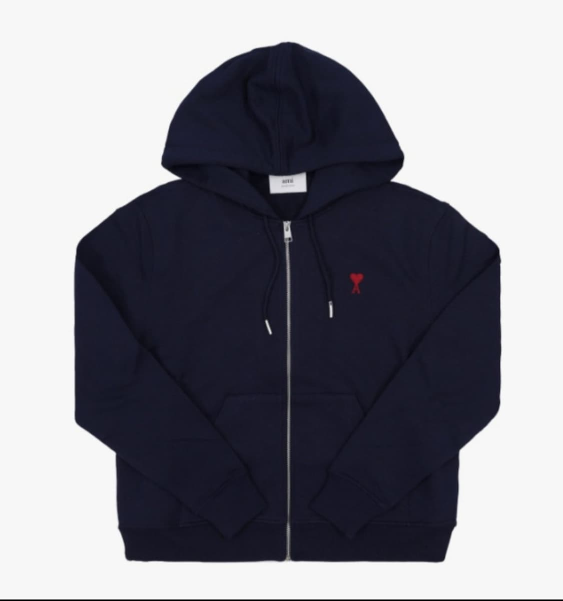 아미 하트 로고 후드집업 네이비 [새상품/남녀공용/QR인증] 상품이미지1