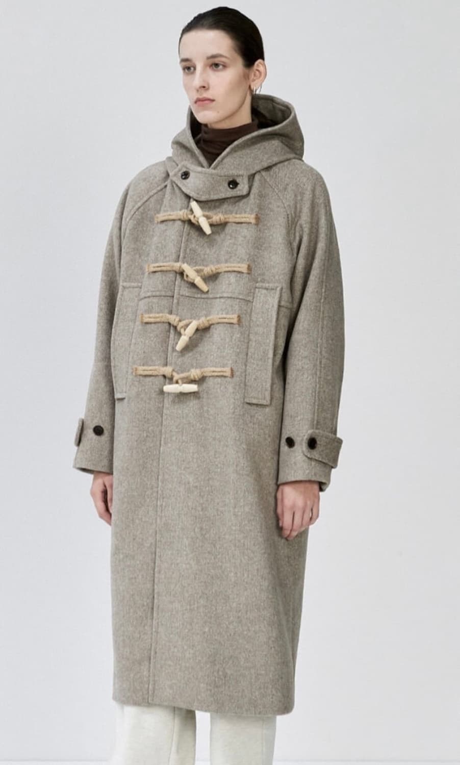 마리떼 후드 롱 더플 코트 (HOODIE LONG DUFFLE COAT) 상품이미지2