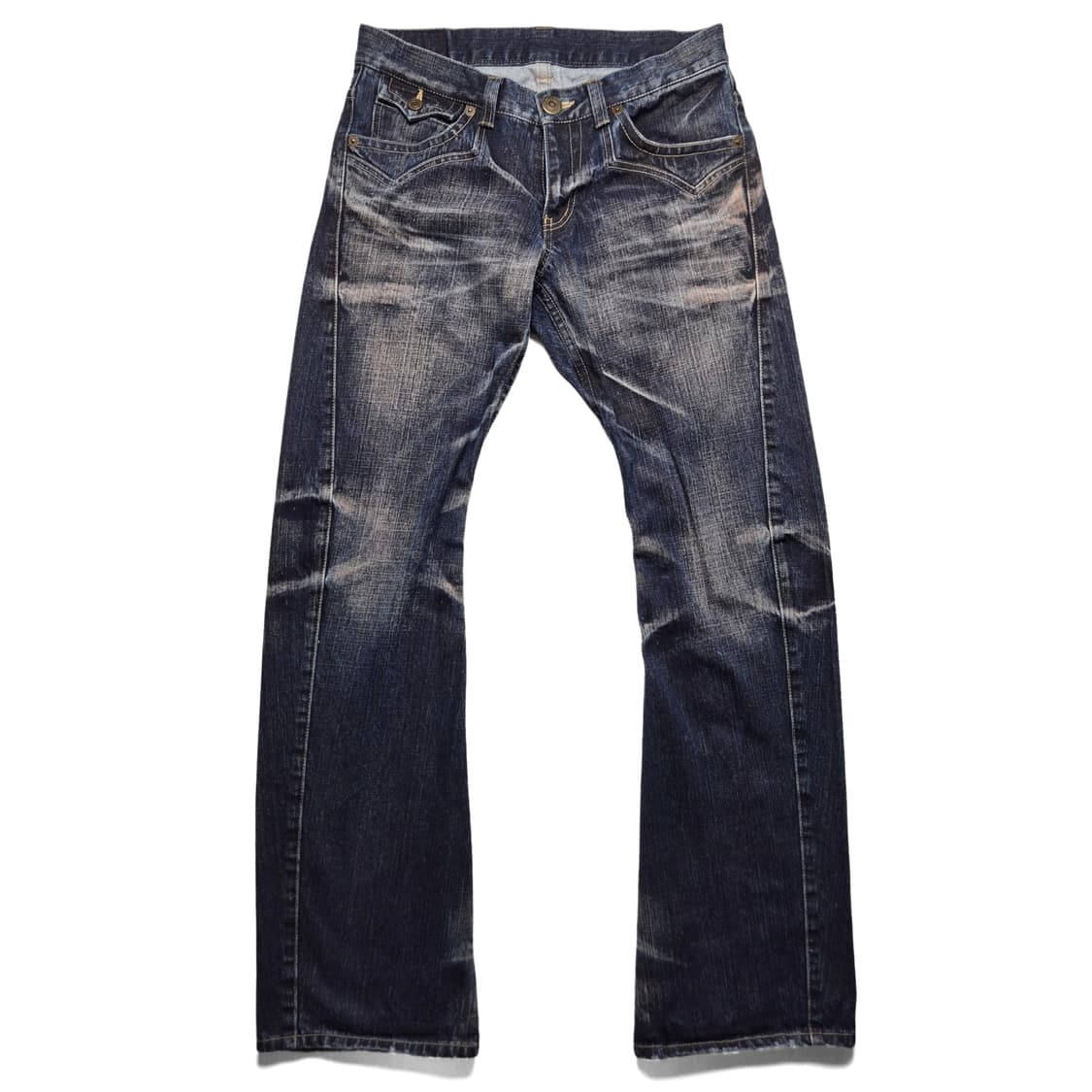 [32] JPN rattle trap 빈티지 세미부츠컷 데님팬츠 상품이미지1