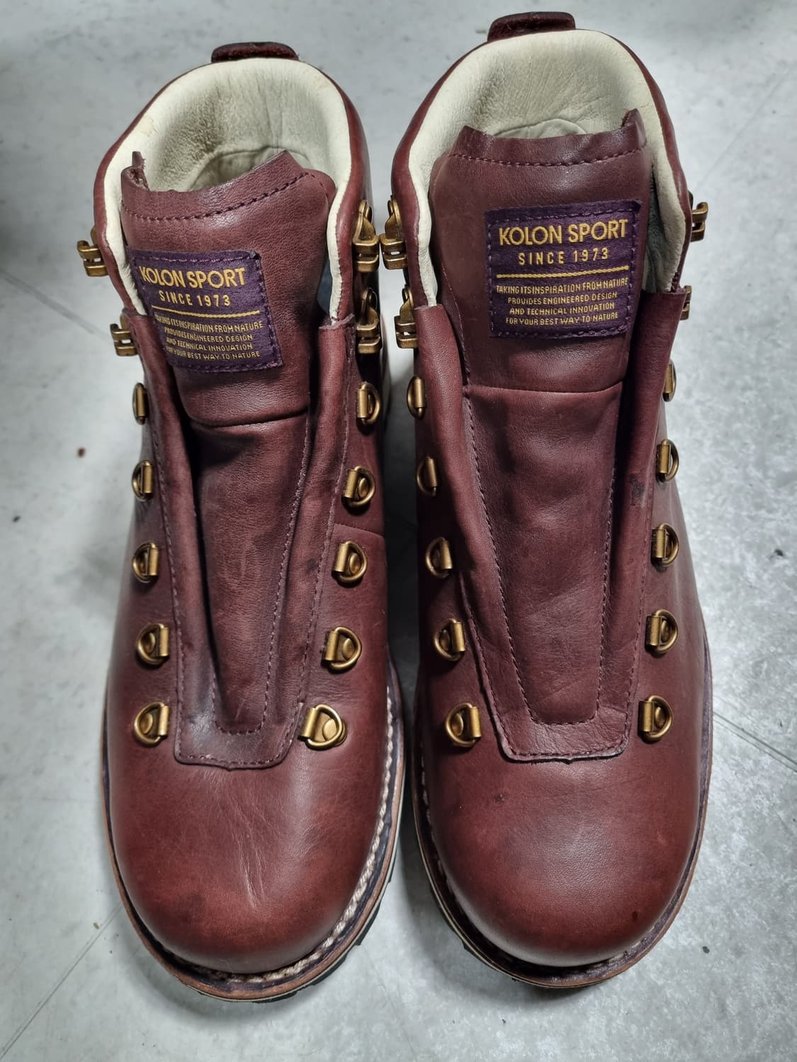 코오롱 스포츠 남성 통가죽 등산화  상품이미지1