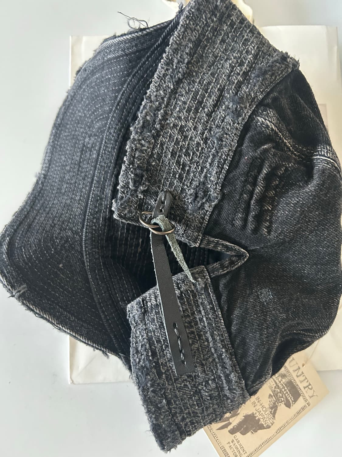 캐피탈 노인과 바다 11.5 oz 블랙 데님 크래시 리메이크 캡 상품이미지3