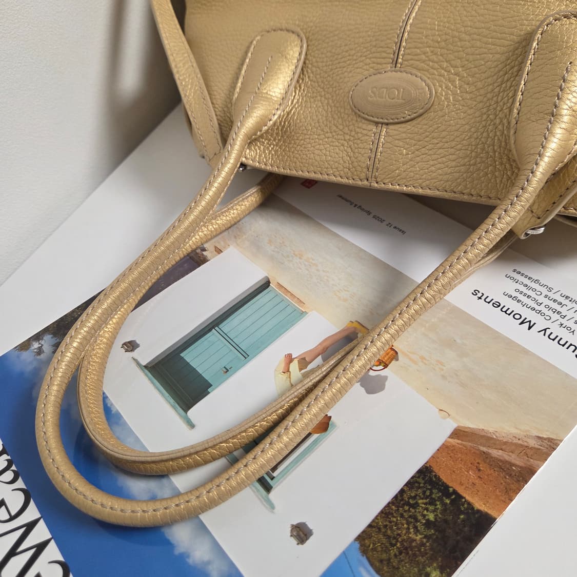 TOD'S 토즈 정품 케이프 골드 쇼퍼백 숄더백 토트백 투웨이백 상품이미지4