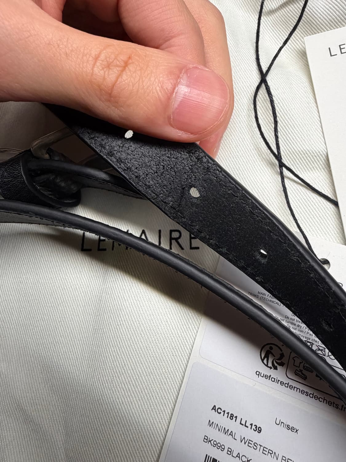 르메르 웨스턴벨트 블랙 [85] 상품이미지4