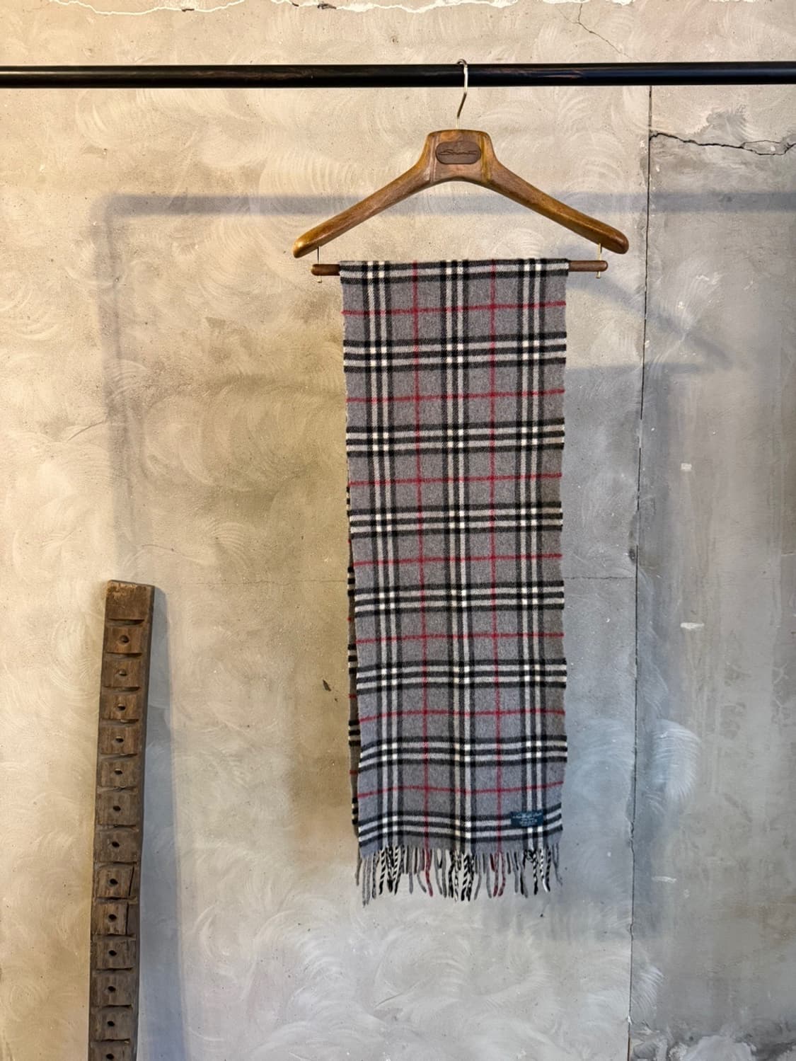 이태리 메이드 노바체크 램스울 머플러 상품이미지3