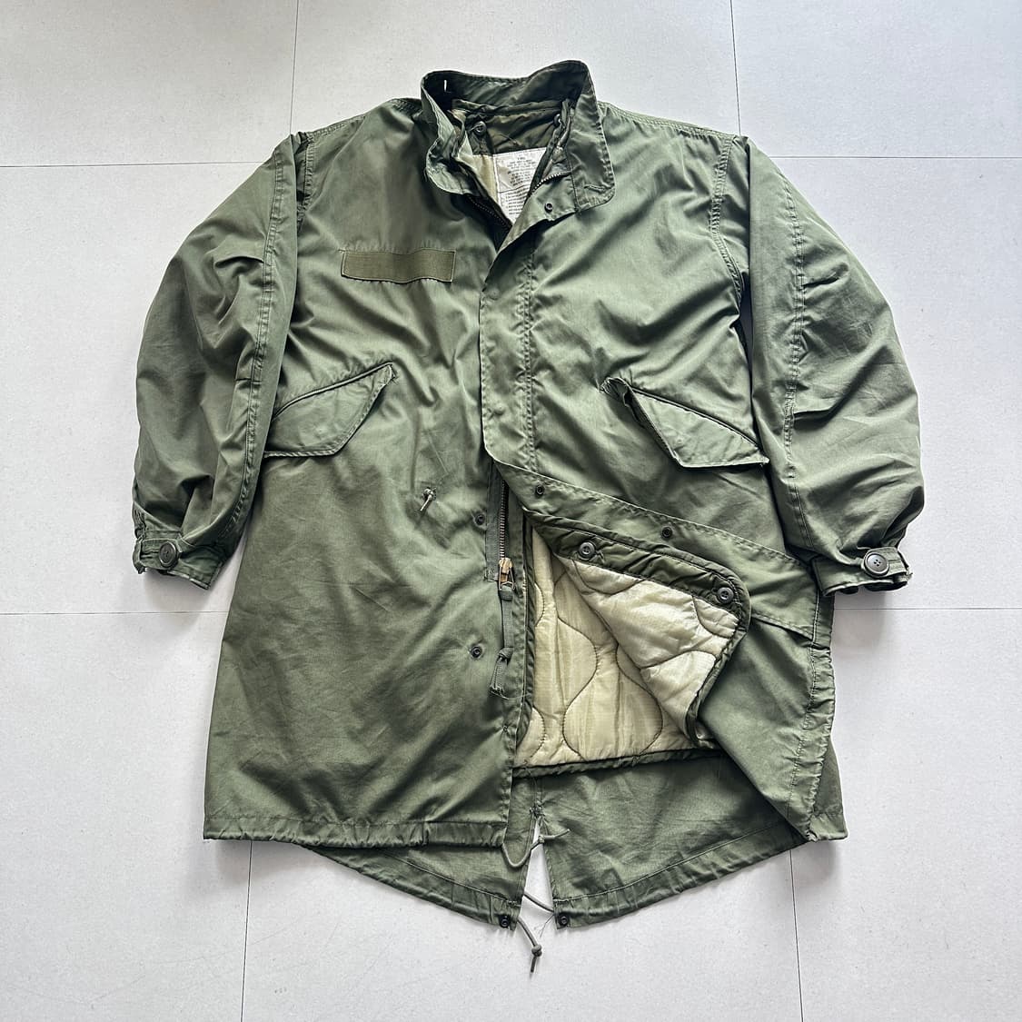 80s 미군 오리지널 M65 피쉬테일 파카 내피포함 XS 상품이미지1