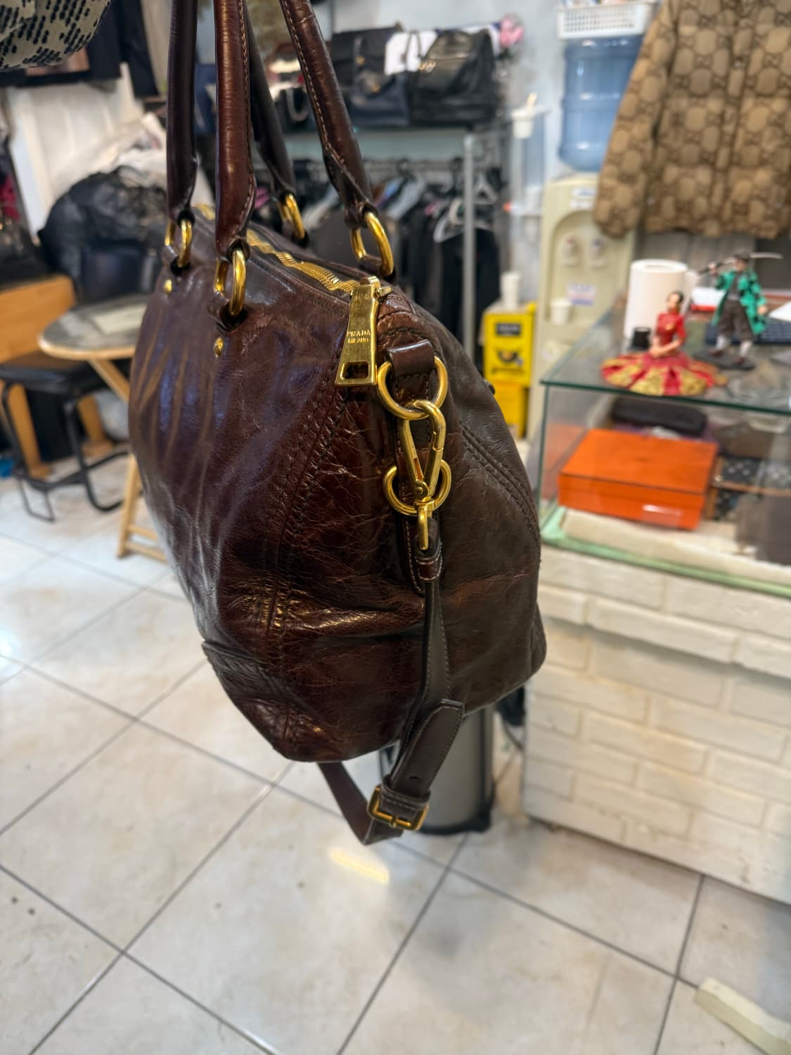 정품 프라다 비텔로 샤인 2way백 팝니다 상품이미지5