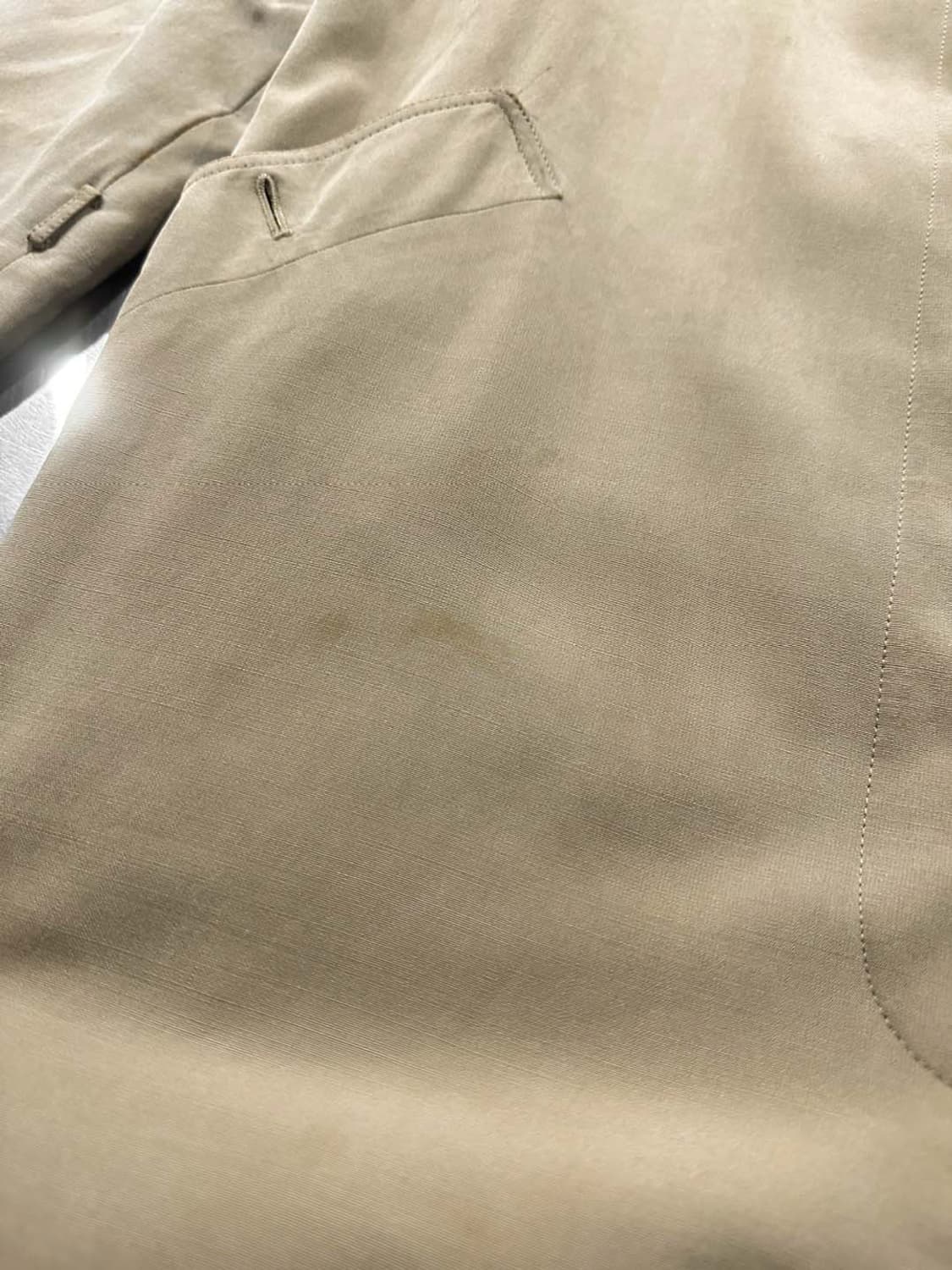 JPN VINTAGE 롱 코트 퍼 트리밍 하이넥 히든버튼 디테일 베이지 상품이미지7