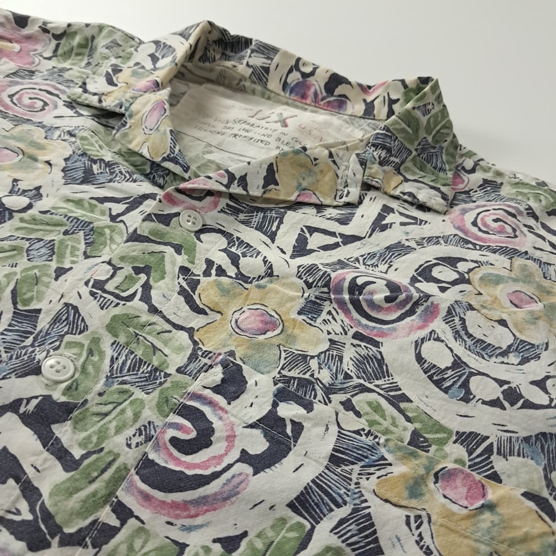 CK419 XL 믹스 90s 레트로 트로피컬 오픈칼라 반팔 셔츠 남방 상품이미지4