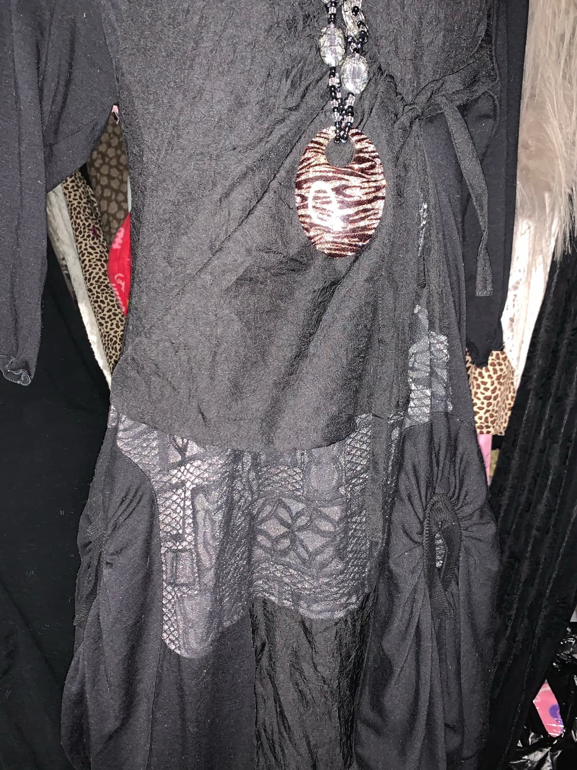 y2k 패치워크 스트링 디자인 원피스 상품이미지4