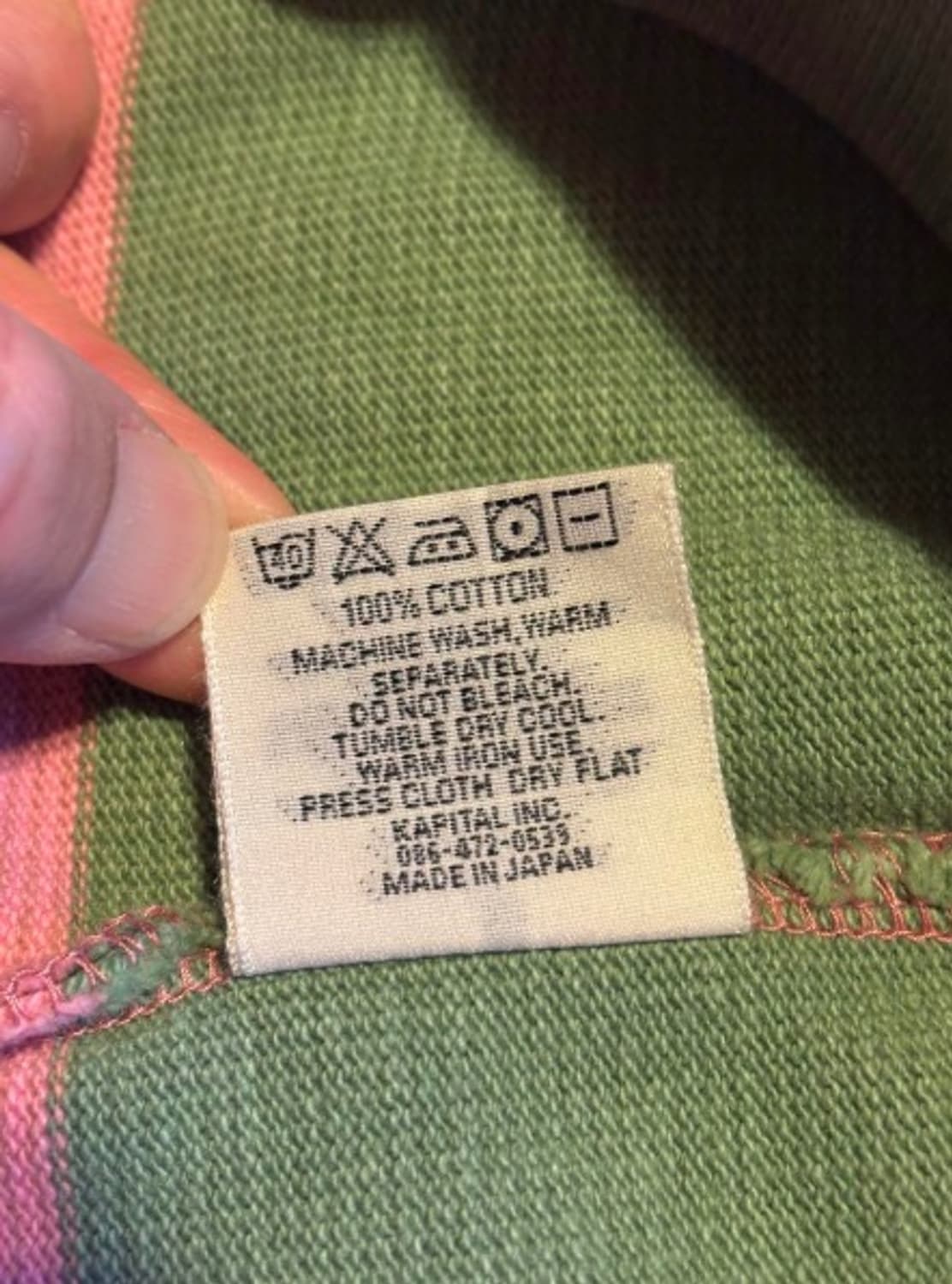 캐피탈 라거 셔츠 핑크 그린 2 상품이미지6