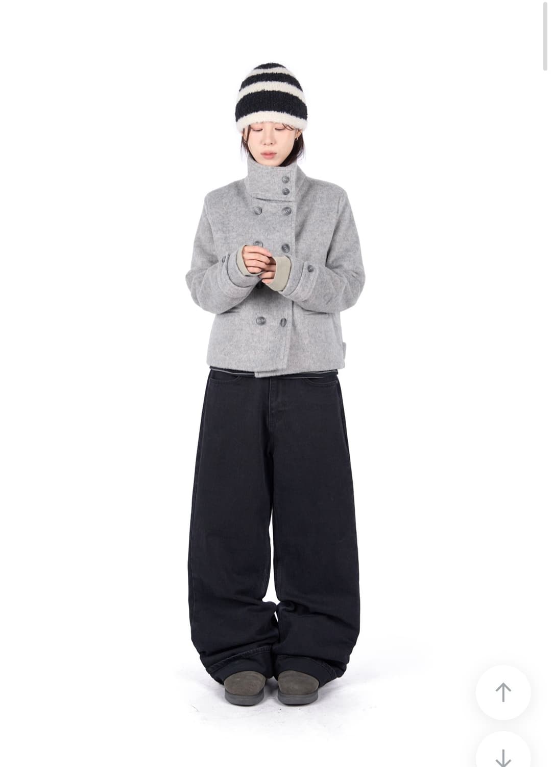 릿킴 FELT DOUBLE SHORT COAT 상품이미지2