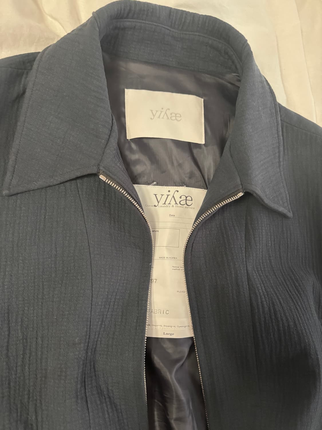 [L]yiyae 드리즐러 블루종 자켓 네이비 상품이미지2