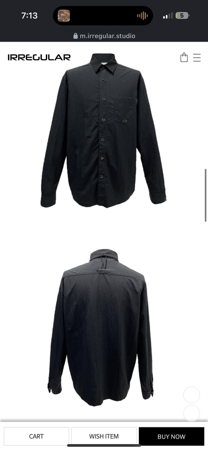 irregular studio 셔츠 상품이미지2