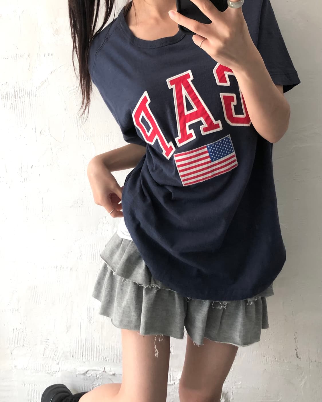 Gap 갭 네이비컬러 성조기로고 티셔츠 상품이미지2